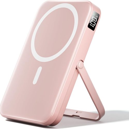 10000mAh Foldable Wireless Power Bank, Compact Portable Charger with Adjustable Charging Design for Everyday Travel